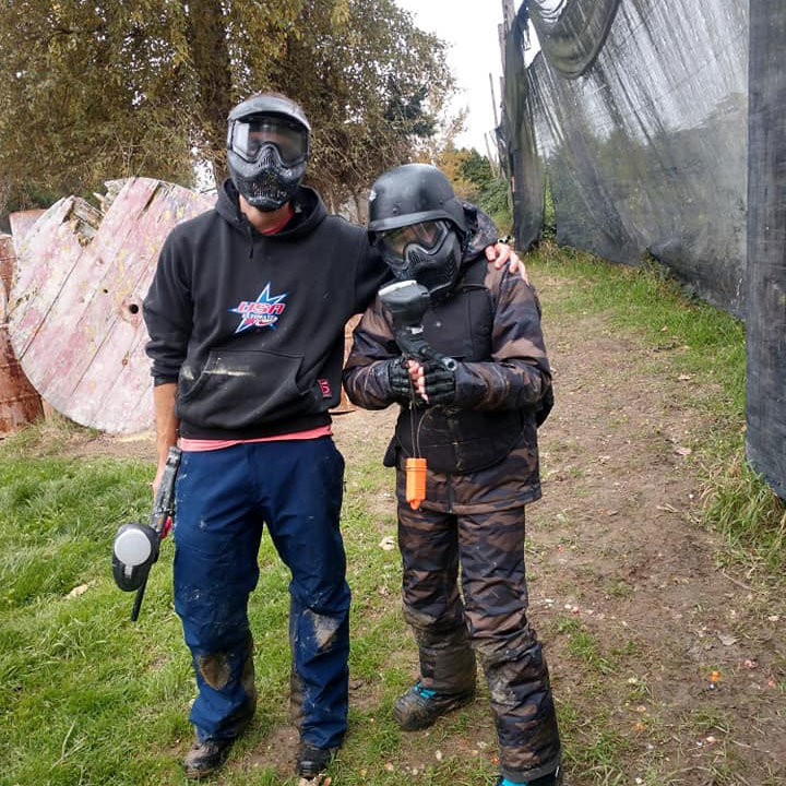 Rental Paintball Gun setup
